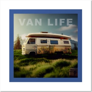 Van Life Camper RV Outdoors in Nature Posters and Art